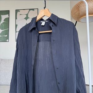 Oversized button down shirt